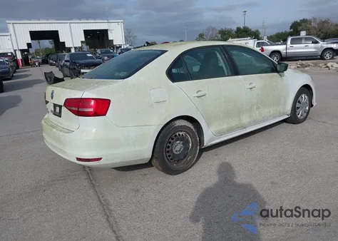 2015 Volkswagen Jetta 2.0L S из США, поврежденный, VIN 3VW1K7AJ5FM417602